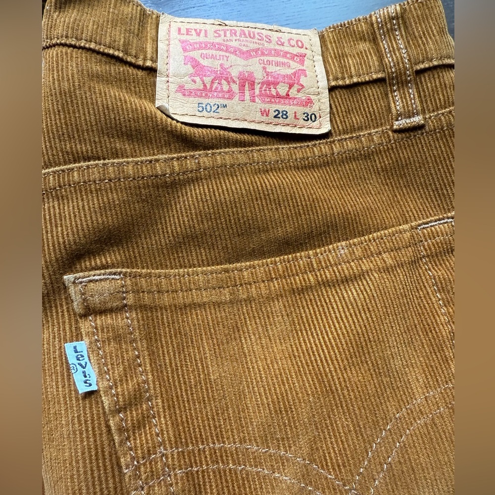 Levi’s 502 Brown Corduroy Pants 28 x 30 Men’s Jeans